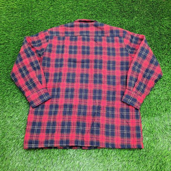 Vintage 90s MOD Western Plaid Wool Jacket Large 24x30 Shacket - Picture 2 of 12